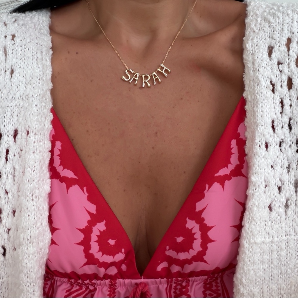 Baublebar Sarah name plate necklace